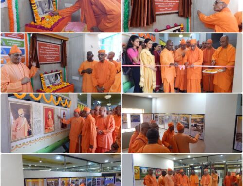 Shri Ramakrishna, Ashrama Vivec Hall PICTORIAL EXHIBITION is Inaugurated by Srimat Swami Suhitanandaji Maharaj  – 17th April, 2024